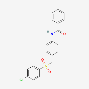 N-{4-[(4-chlorobenzenesulfonyl)methyl]phenyl}benzamide