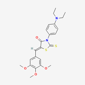 (Z)-3-(4-(diethylamino)phenyl)-2-thioxo-5-(3,4,5-trimethoxybenzylidene)thiazolidin-4-one