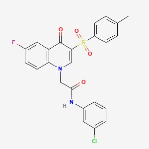 N-(3-chlorophenyl)-2-(6-fluoro-4-oxo-3-tosylquinolin-1(4H)-yl)acetamide