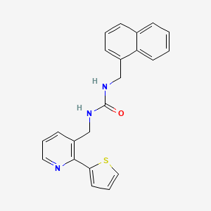 1-(Naphthalen-1-ylmethyl)-3-((2-(thiophen-2-yl)pyridin-3-yl)methyl)urea