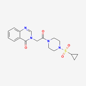 3-(2-(4-(cyclopropylsulfonyl)piperazin-1-yl)-2-oxoethyl)quinazolin-4(3H)-one