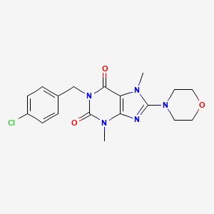 1-(4-chlorobenzyl)-3,7-dimethyl-8-morpholino-1H-purine-2,6(3H,7H)-dione