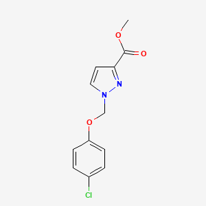 Methyl 1-((4-chlorophenoxy)methyl)-1H-pyrazole-3-carboxylate