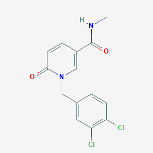 1-(3,4-dichlorobenzyl)-N-methyl-6-oxo-1,6-dihydro-3-pyridinecarboxamide