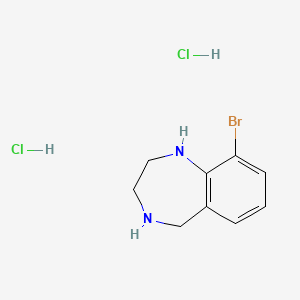 9-Bromo-2,3,4,5-tetrahydro-1H-1,4-benzodiazepine;dihydrochloride