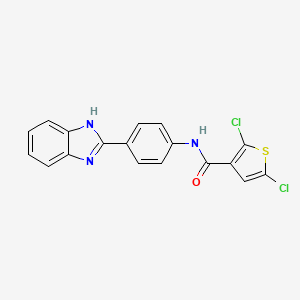 N-[4-(1H-benzimidazol-2-yl)phenyl]-2,5-dichlorothiophene-3-carboxamide