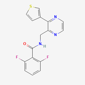 2,6-difluoro-N-((3-(thiophen-3-yl)pyrazin-2-yl)methyl)benzamide