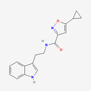 N-(2-(1H-indol-3-yl)ethyl)-5-cyclopropylisoxazole-3-carboxamide