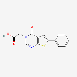 (4-oxo-6-phenylthieno[2,3-d]pyrimidin-3(4H)-yl)acetic acid