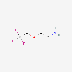 molecular formula C4H8F3NO B2570306 2-(2,2,2-Trifluoroethoxy)ethanamine CAS No. 1035041-75-8; 105939-65-9