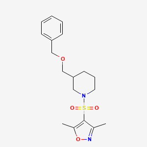 4-((3-((Benzyloxy)methyl)piperidin-1-yl)sulfonyl)-3,5-dimethylisoxazole