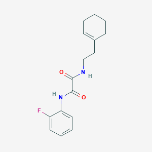 molecular formula C16H19FN2O2 B2570344 N1-(2-(cyclohex-1-en-1-yl)ethyl)-N2-(2-fluorophenyl)oxalamide CAS No. 331986-40-4