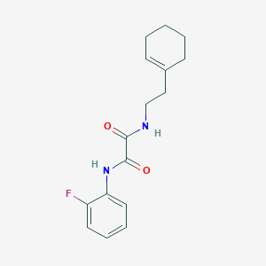 N-[2-(cyclohexen-1-yl)ethyl]-N'-(2-fluorophenyl)oxamide