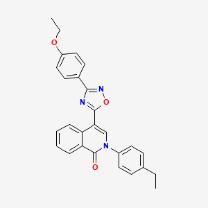 4-[3-(4-ethoxyphenyl)-1,2,4-oxadiazol-5-yl]-2-(4-ethylphenyl)isoquinolin-1(2H)-one