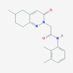 molecular formula C19H23N3O2 B2570395 N-(2,3-dimethylphenyl)-2-(6-methyl-3-oxo-2,3,5,6,7,8-hexahydrocinnolin-2-yl)acetamide CAS No. 933238-46-1