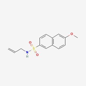 molecular formula C14H15NO3S B2570404 N-allyl-6-methoxy-2-naphthalenesulfonamide CAS No. 1206135-36-5