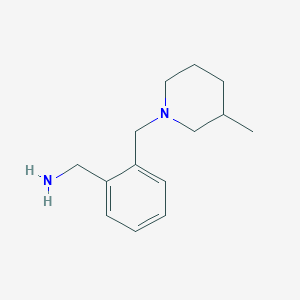 1-(2-[(3-Methylpiperidin-1-yl)methyl]phenyl)methanamine