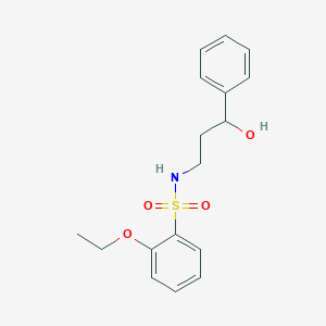 molecular formula C17H21NO4S B2570454 2-ethoxy-N-(3-hydroxy-3-phenylpropyl)benzenesulfonamide CAS No. 1421444-73-6