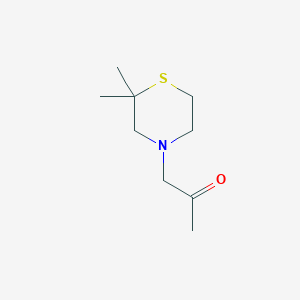 1-(2,2-Dimethylthiomorpholin-4-yl)propan-2-one