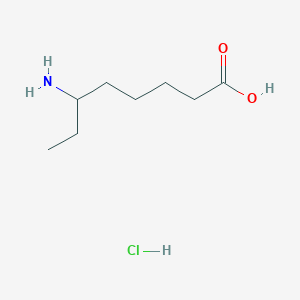 molecular formula C8H18ClNO2 B2570471 6-aminooctanoic acid hydrochloride CAS No. 874459-29-7