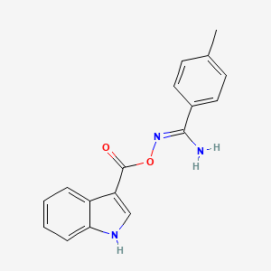N'-[(1H-indol-3-ylcarbonyl)oxy]-4-methylbenzenecarboximidamide