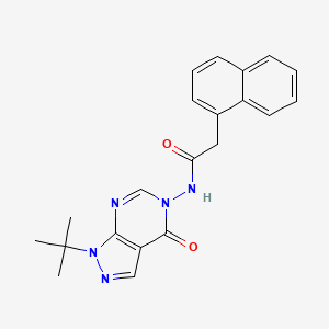 N-(1-(tert-butyl)-4-oxo-1H-pyrazolo[3,4-d]pyrimidin-5(4H)-yl)-2-(naphthalen-1-yl)acetamide