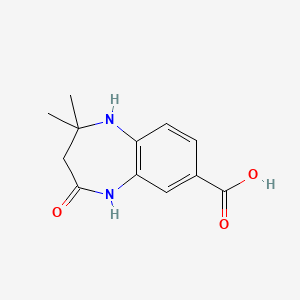 2,2-Dimethyl-4-oxo-2,3,4,5-tetrahydro-1h-1,5-benzodiazepine-7-carboxylic acid