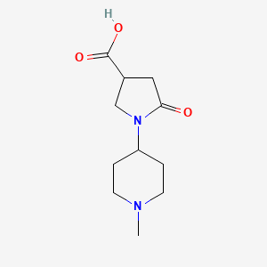 1-(1-Methylpiperidin-4-yl)-5-oxopyrrolidine-3-carboxylic acid