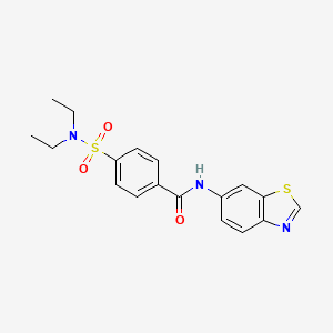 N-(benzo[d]thiazol-6-yl)-4-(N,N-diethylsulfamoyl)benzamide