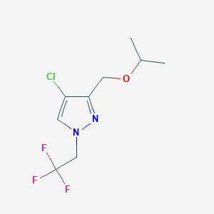 4-chloro-3-(isopropoxymethyl)-1-(2,2,2-trifluoroethyl)-1H-pyrazole