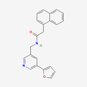 N-((5-(furan-2-yl)pyridin-3-yl)methyl)-2-(naphthalen-1-yl)acetamide