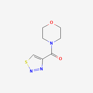 molecular formula C7H9N3O2S B2570589 4-(1,2,3-Thiadiazole-4-carbonyl)morpholine CAS No. 478261-73-3
