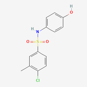 4-chloro-N-(4-hydroxyphenyl)-3-methylbenzene-1-sulfonamide