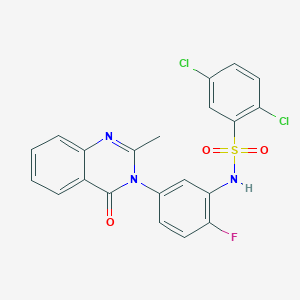 2,5-dichloro-N-(2-fluoro-5-(2-methyl-4-oxoquinazolin-3(4H)-yl)phenyl)benzenesulfonamide