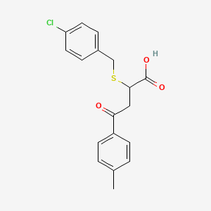 2-[(4-Chlorobenzyl)sulfanyl]-4-(4-methylphenyl)-4-oxobutanoic acid