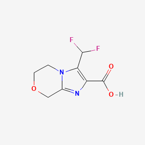 3-(Difluoromethyl)-6,8-dihydro-5H-imidazo[2,1-c][1,4]oxazine-2-carboxylic acid