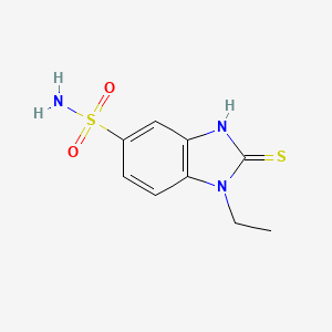 1-ethyl-2-sulfanyl-1H-1,3-benzodiazole-5-sulfonamide