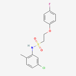 N-(5-chloro-2-methylphenyl)-2-(4-fluorophenoxy)ethanesulfonamide
