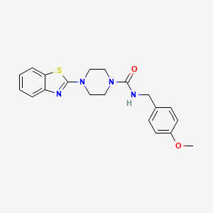 4-(benzo[d]thiazol-2-yl)-N-(4-methoxybenzyl)piperazine-1-carboxamide