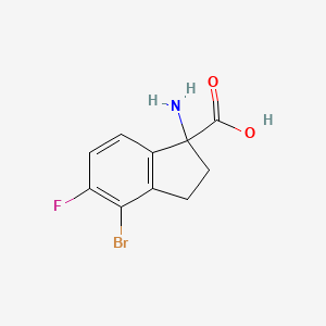 1-amino-4-bromo-5-fluoro-2,3-dihydro-1H-indene-1-carboxylic acid