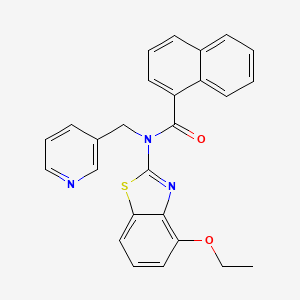 N-(4-ethoxybenzo[d]thiazol-2-yl)-N-(pyridin-3-ylmethyl)-1-naphthamide