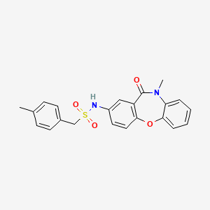 N-(10-methyl-11-oxo-10,11-dihydrodibenzo[b,f][1,4]oxazepin-2-yl)-1-(p-tolyl)methanesulfonamide