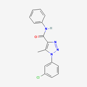 1-(3-chlorophenyl)-5-methyl-N-phenyl-1H-1,2,3-triazole-4-carboxamide