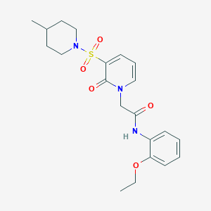 N-(2-ethoxyphenyl)-2-(3-((4-methylpiperidin-1-yl)sulfonyl)-2-oxopyridin-1(2H)-yl)acetamide
