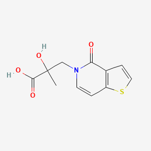 2-hydroxy-2-methyl-3-{4-oxo-4H,5H-thieno[3,2-c]pyridin-5-yl}propanoic acid