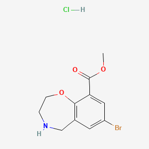Methyl 7-bromo-2,3,4,5-tetrahydro-1,4-benzoxazepine-9-carboxylate hydrochloride