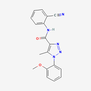 N-(2-cyanophenyl)-1-(2-methoxyphenyl)-5-methyl-1H-1,2,3-triazole-4-carboxamide
