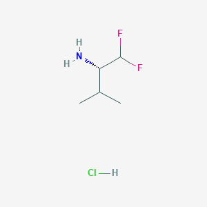 (2S)-1,1-Difluoro-3-methylbutan-2-amine;hydrochloride
