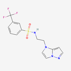 N-(2-(1H-imidazo[1,2-b]pyrazol-1-yl)ethyl)-3-(trifluoromethyl)benzenesulfonamide
