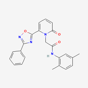 N-(2,5-dimethylphenyl)-2-(2-oxo-6-(3-phenyl-1,2,4-oxadiazol-5-yl)pyridin-1(2H)-yl)acetamide